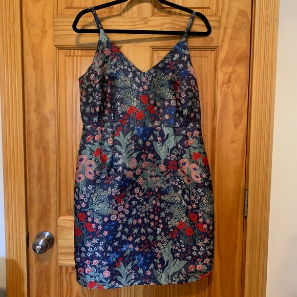 Frank and Oak Jacquard Woven Floral Dress Medium / Large - Picture 1 of 5